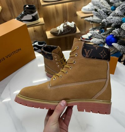 Louis Vuitton X Timberland Ankle Boot Brown