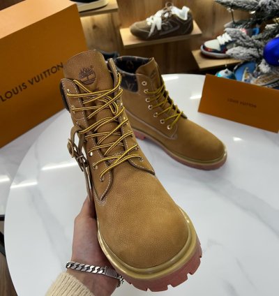 Louis Vuitton X Timberland Ankle Boot Brown