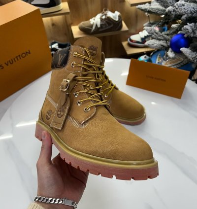 Louis Vuitton X Timberland Ankle Boot Brown