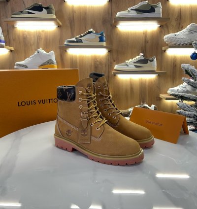 Louis Vuitton X Timberland Ankle Boot Brown