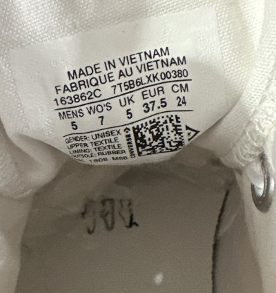 Off-white Nike Converse Chuck Taylor Size 5 New