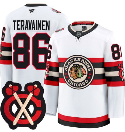 Teuvo Teravainen Jersey 86 Chicago Blackhawks Winter Classic Stitched White