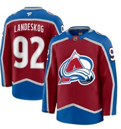 Custom Men Gabriel Landeskog Avalanche Burgundy Jersey All Stitched