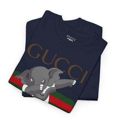 Gucci Elephant Navy T-shirt - Size Usa