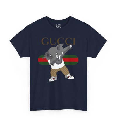 Gucci Elephant Navy T-shirt - Size Usa