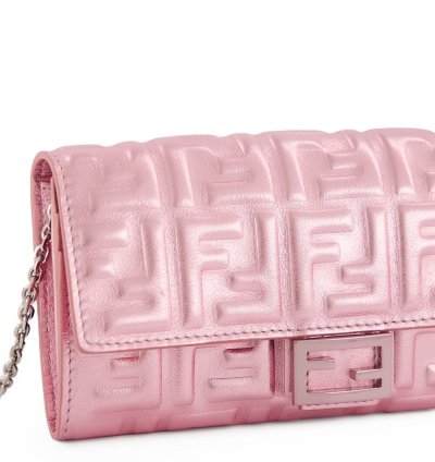 Fendi Baguette Continental Matelassé Effect Cross Body Bag