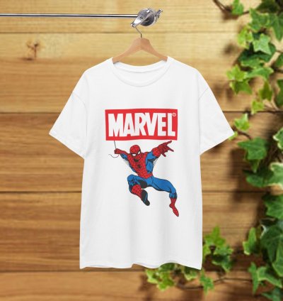 Marvel Spider-man T-shirt White Shirt Usa Size