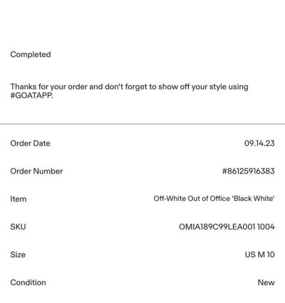 Off-white Out Of Office Calf Leather