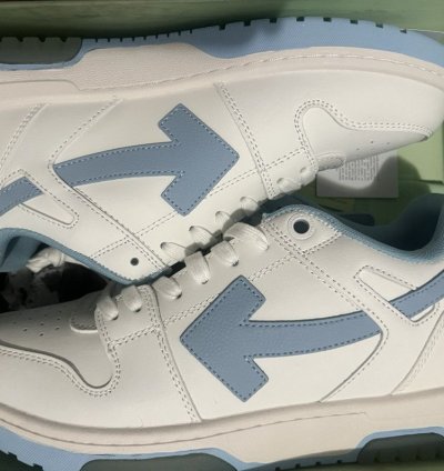 Off-white Out Of Office Calf Leather White Light Blue