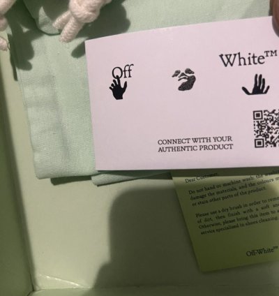 Off-white Out Of Office Calf Leather White Light Blue
