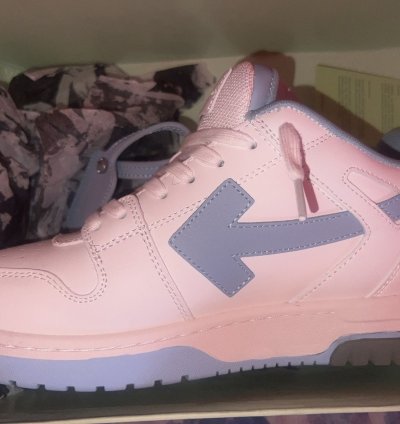 Off-white Out Of Office Calf Leather White Light Blue
