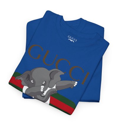 Gucci Elephant Blue T-shirt - Size Usa