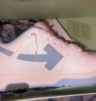 Off-white Out Of Office Calf Leather White Light Blue