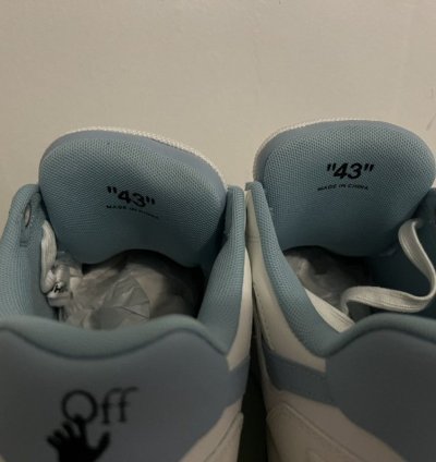 Off-white Out Of Office Calf Leather White Light Blue