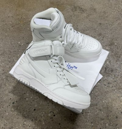 Off-white Out Of Office Mid Top Leather Sneaker New 800