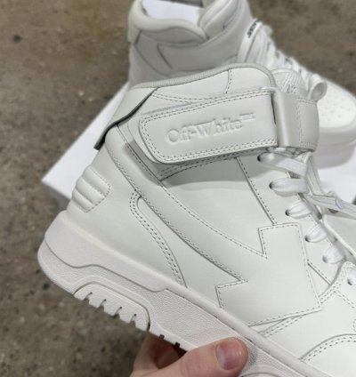 Off-white Out Of Office Mid Top Leather Sneaker New 800