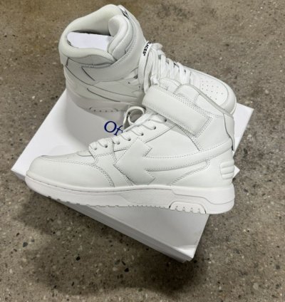 Off-white Out Of Office Mid Top Leather Sneaker New 800