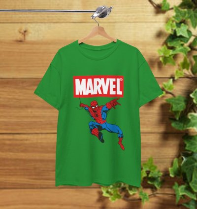 Marvel Spider-man T-shirt Irish Green Shirt Usa Size