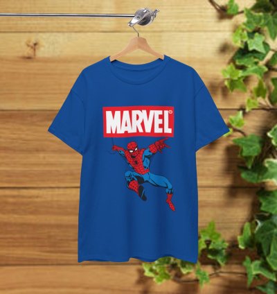 Marvel Spider-man T-shirt Royal Blue Shirt Usa Size