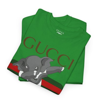 Gucci Elephant Green T-shirt - Size Usa