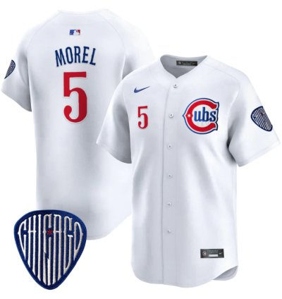 Christopher Morel Jersey 5 Chicago Cubs Blue Alternate Vapor Premier Limited Stitched White