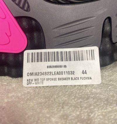 Off-white Sponge Leather Sneakers eu 44 Us 11 Box