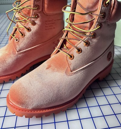 Off-white Timberlands Satin Boot