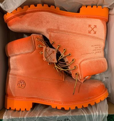 Off-white Timberlands Satin Boot