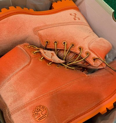 Off-white Timberlands Satin Boot