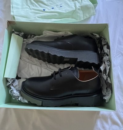 Off-white Virgil Abloh Sponge Derby Shoes - Black 43