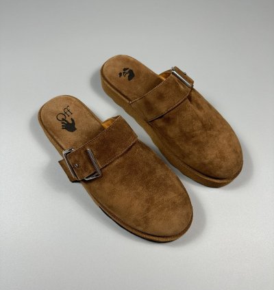 Off-white Virgil Abloh Suede Sponge Mules Clogs