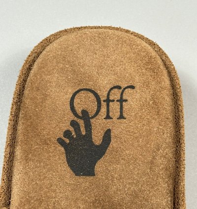 Off-white Virgil Abloh Suede Sponge Mules Clogs