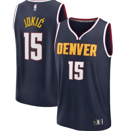 Nikola Jokic Denver Nuggets Fast Break Player Jersey - Icon Edition - Navy