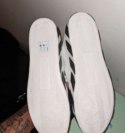 Off-white Vulc Sneaker Mid White Black- Size 12 46 Euro