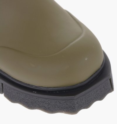 Og1mm0824 Rubber Logo Sponge Booties In Military Green