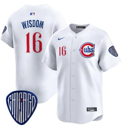 Patrick Wisdom Jersey 16 Chicago Cubs Blue Alternate Vapor Premier Limited Stitched White