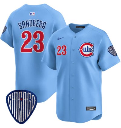 Ryne Sandberg Jersey 23 Chicago Cubs Blue Alternate Vapor Premier Limited Stitched Blue