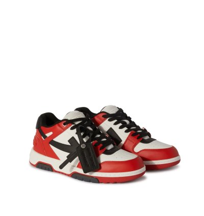 Out Of Office Ooo Sneakers Leather Black White Red