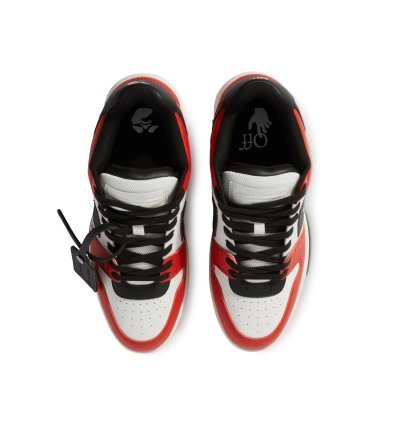 Out Of Office Ooo Sneakers Leather Black White Red