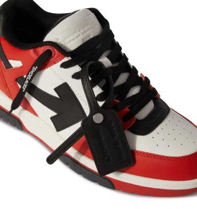 Out Of Office Ooo Sneakers Leather Black White Red