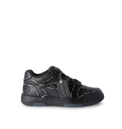 Out Of Office Sneakers Leather Sartorial Stitching In Black