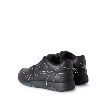 Out Of Office Sneakers Leather Sartorial Stitching In Black