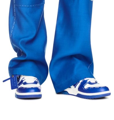 Out Of Office Sneakers Leather Sartorial Stitching In Blue