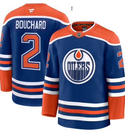 Mens Evan Bouchard Jersey 2 Edmonton Oilers 2025 Premium Home All Stitched