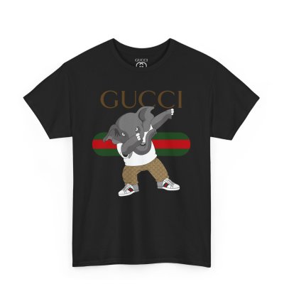 Gucci Elephant Black T-shirt - Size Usa