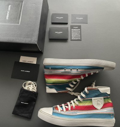 Rare Runway Brand New Moon Plus Distressed Ripped Sneaker