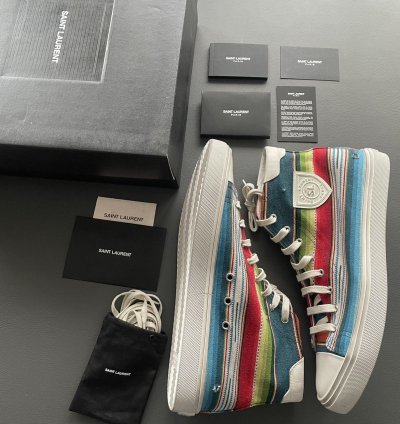 Rare Runway Brand New Moon Plus Distressed Ripped Sneaker