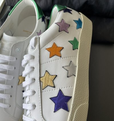 Rare Super Runway Brand New Star Sl06 Leather Sneakers