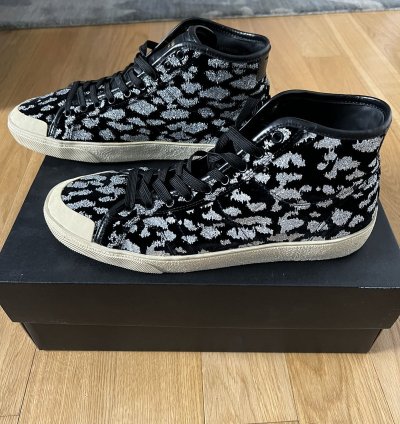 Rare Surf Sound Cat Glitter Velvet Hi Top Hedi 870