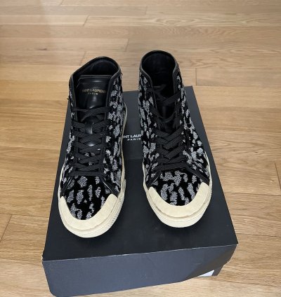 Rare Surf Sound Cat Glitter Velvet Hi Top Hedi 870